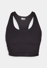 DKNY BALANCE COMPRESSION CROP TANK BUILT IN BRA - Top - black/schwarz ...