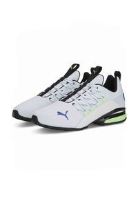 Puma AXELION REFRESH - Bėgimo batai plentui - white fizzy lime clyde royal