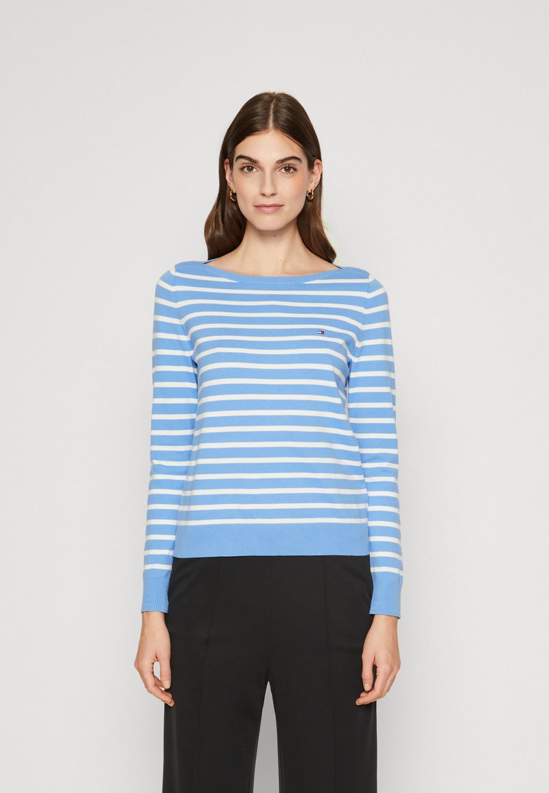 Tommy Hilfiger STITCH BOAT - Džemper - blue spell/ecru