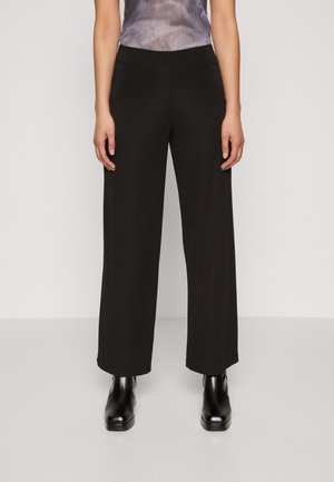 ONLY ONLRUBY PULL UP WIDE PANT - Παντελόνι - black