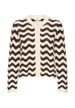 b.young, BYMAGIO ONECK - Gilet - zig zag stripe java