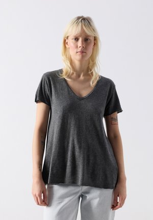 American Vintage JACKSONVILLE - T-shirt basique - anthracite chine