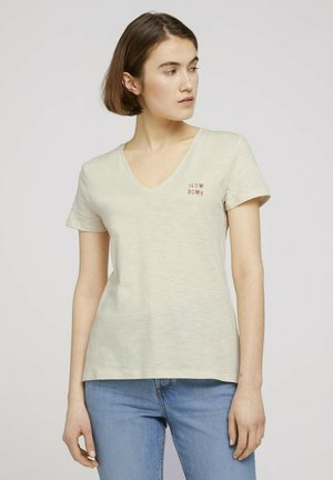 T-shirt imprimé - soft creme beige