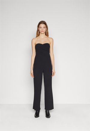 Even&Odd BANDEAU JUMPSUIT   - Jumpsuit - black