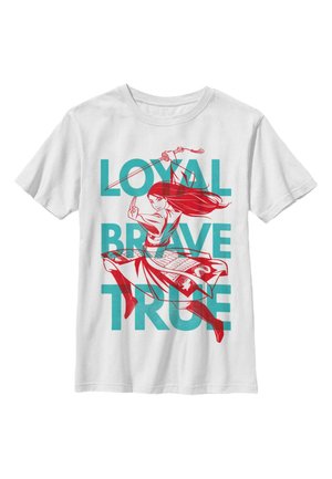 MULAN: LIVE ACTION LOYAL BRAVE TRUE - T-shirts print - white