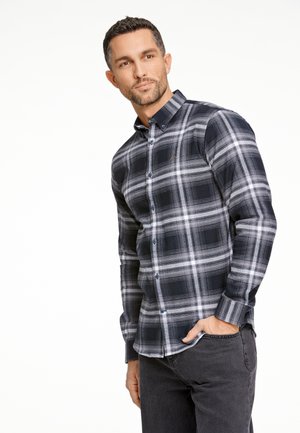 Lindbergh BRUSHED CHECKED - Hemd - black