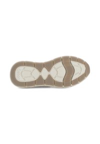 Gabor schoenzool, met een lichtbruine rubberen basis met getextureerde grip en witte accenten, gevormd voor comfort met een flexibele ontwerp.