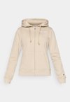 ICONS CONTRAST FULL ZIP HOODIE  - Zip-up sweatshirt - taupe