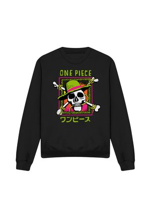 NETFLIX, ONE PIECE JOLLY ROGER COLOURFUL LOGO - Sweatshirt - black
