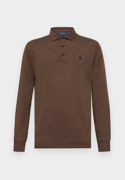 Polo Ralph Lauren LUXURY JERSEY POLO SHIRT - Pitkähihainen paita - nutmeg brown