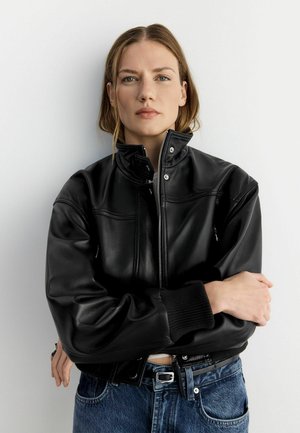 CROP  - Odinis švarkas - black