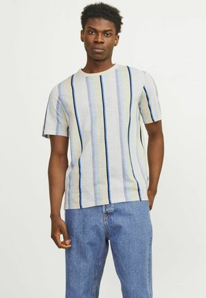 Jack & Jones PREMIUM ALL OVER RUNDHALS - Printtipaita - summer sand