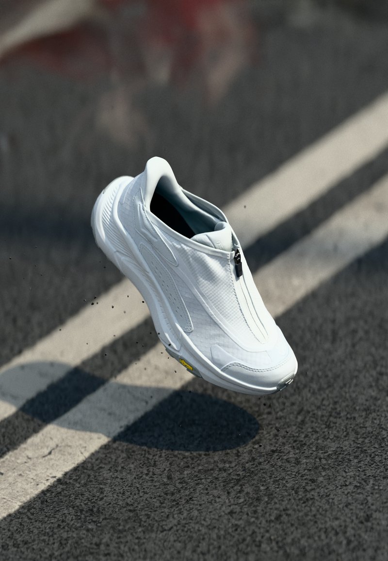 HOKA PROJECT TRANSPORT UNISEX - Baskets basses - white/cosmic grey