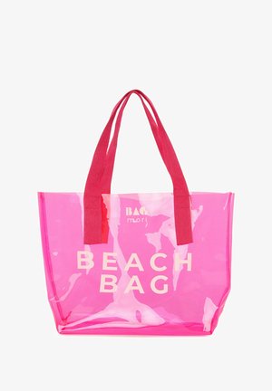 BEACH BAG PRINTED SHOULDER BAG - Paplūdimio reikmuo - rosa