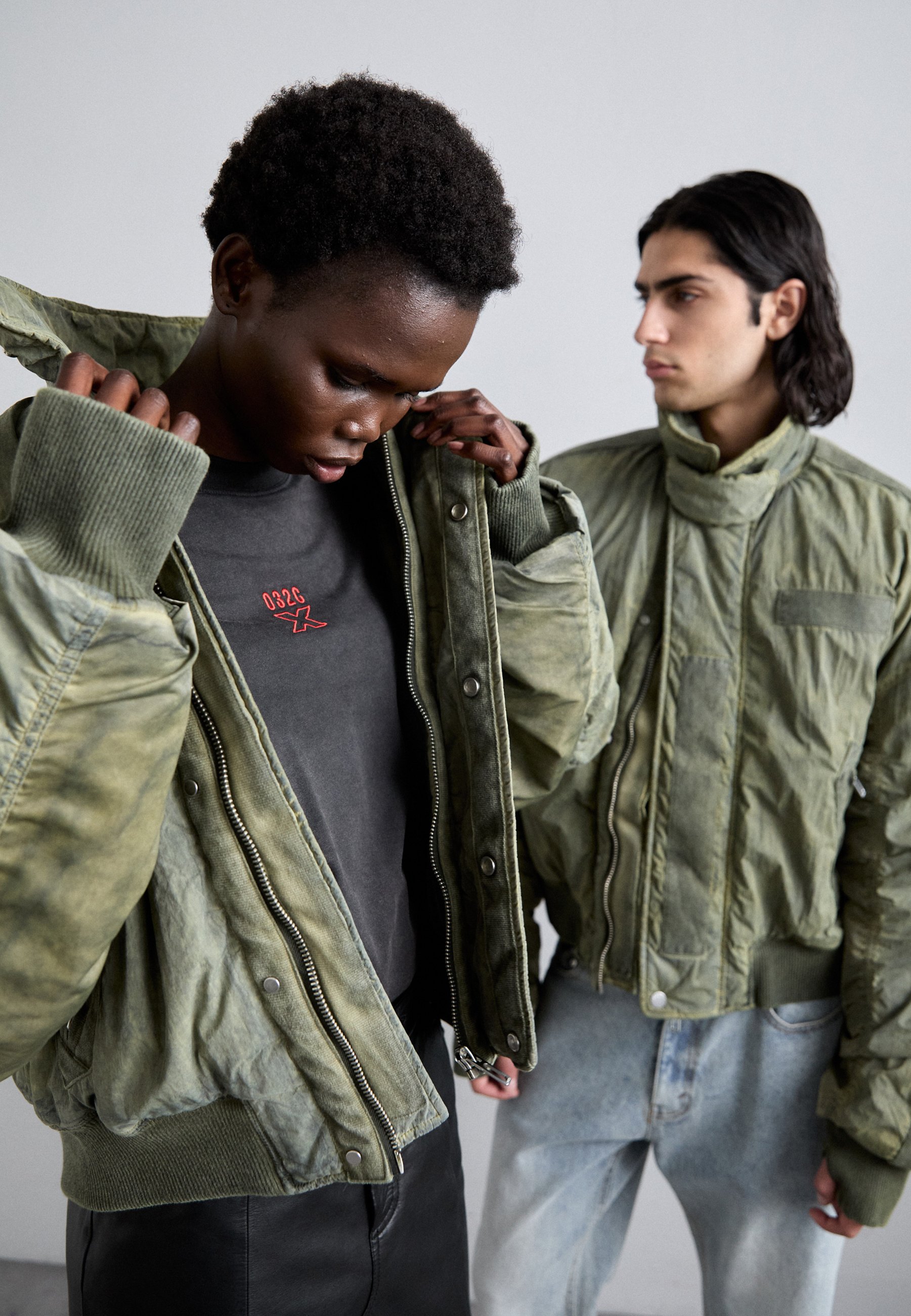 032c CLAY UTILITY JACKET UNISEX - Bomber Jacket - washed olive