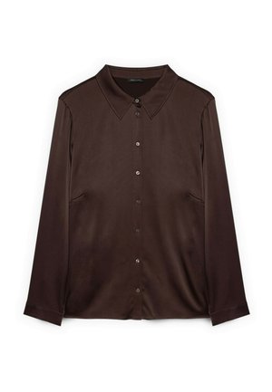 Fiorella Rubino, CAMICIA CON COLLETTO CLASSICO - Blusa - marrone