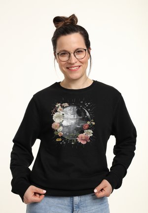 STAR WARS CLASSIC FLORAL DEATH STAR - Felpa - black