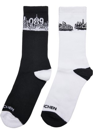 MAJOR CITY SOCKS 2-PACK - Calcetines - black white