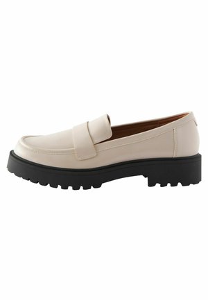 WIDE FIT FOREVER COMFORT CHUNKY LOAFERS - Loaferit/pistokkaat - bone white