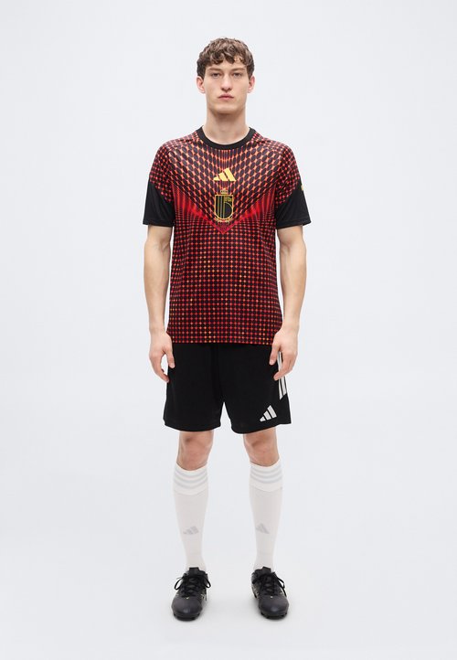 (GS) adidas Belgium 26 Home Pre Match Jersey Asia Sizing 'Black Red' — foto 2