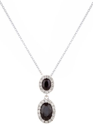DIAMANT L'ÉTERNEL DOUBLE OVAL DROP PEN - Vedhæng - white gold coloured