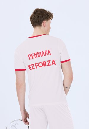 T-shirt med print -  team white dk