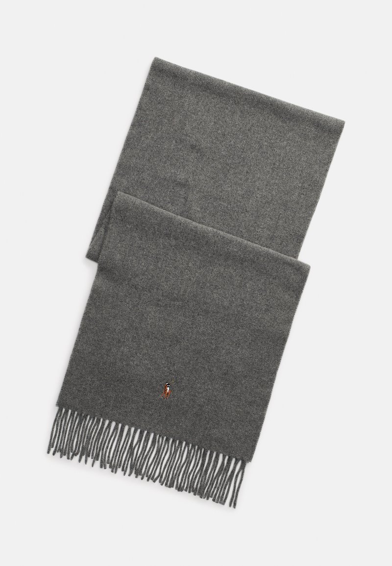 Polo Ralph Lauren FRINGE VIRGIN WOOL SCARF - Κασκόλ - fawn grey heather