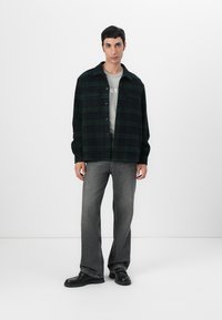 Samsøe Samsøe CASTOR OVERSHIRT - Marškiniai - blue/green