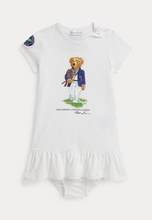 Polo Ralph Lauren, WIMBLEDON POLO BEAR DRESS & BLOOMER - Robe en jersey - white