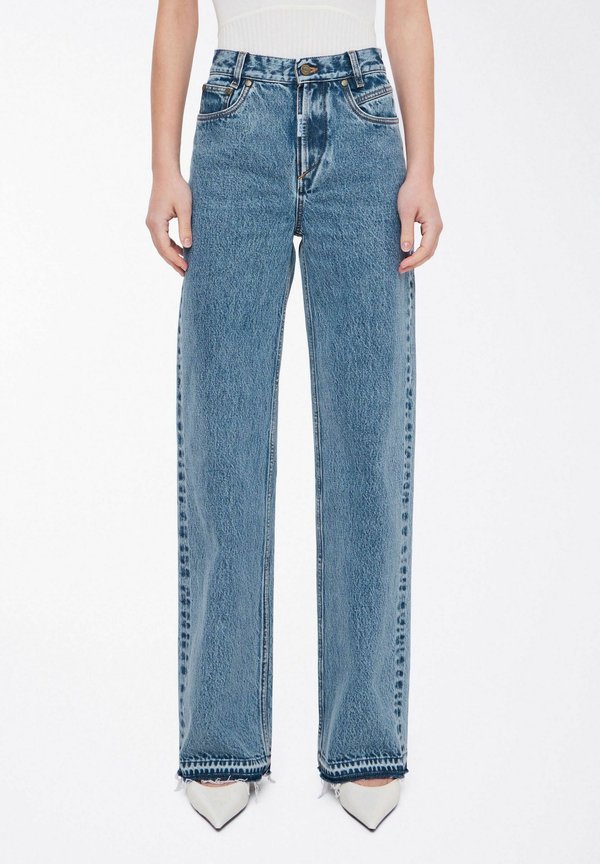 BASERENA - Straight leg jeans - marble wash