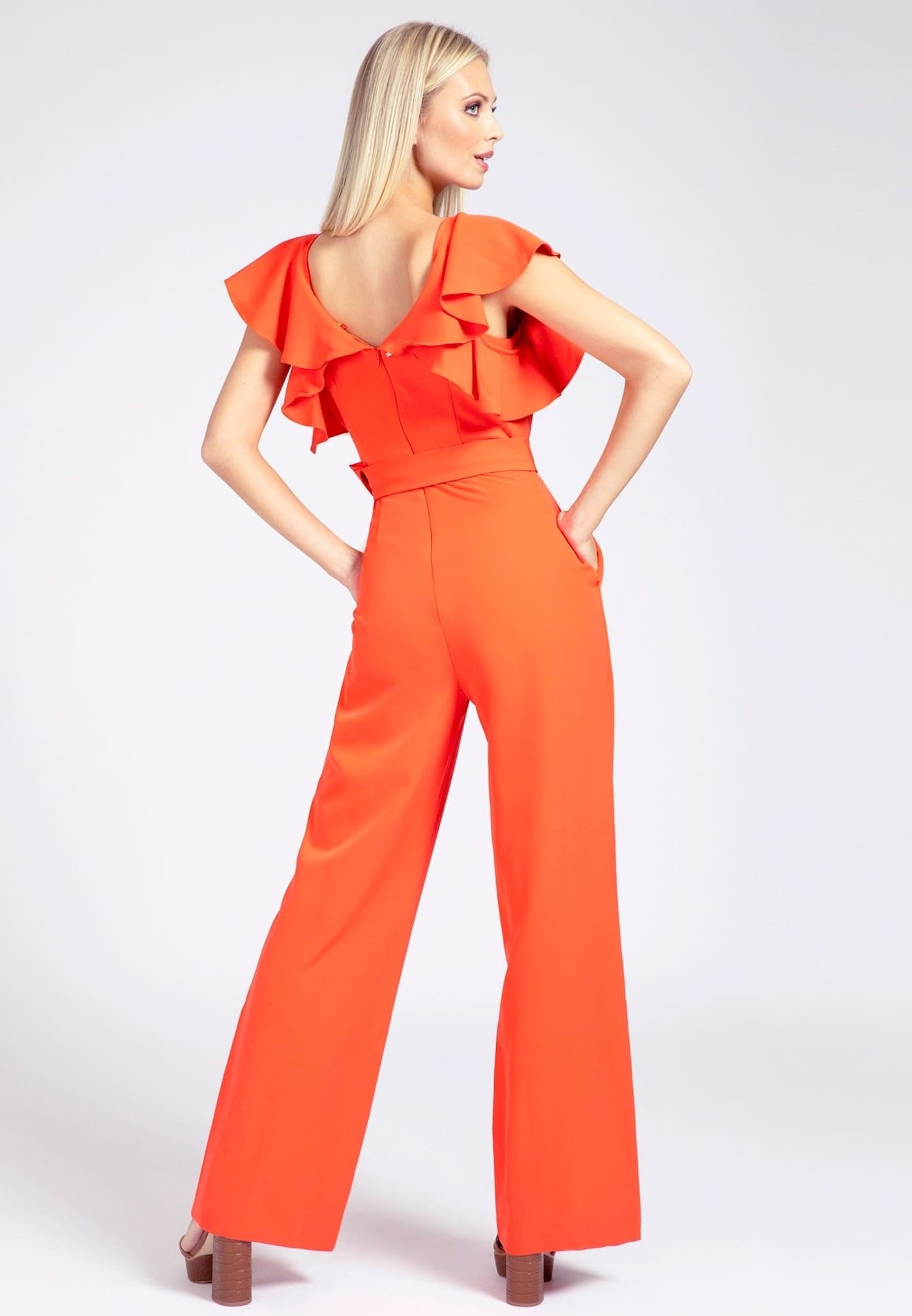 Guess PALAZZO - Tuta jumpsuit - rot/corallo - Zalando.it