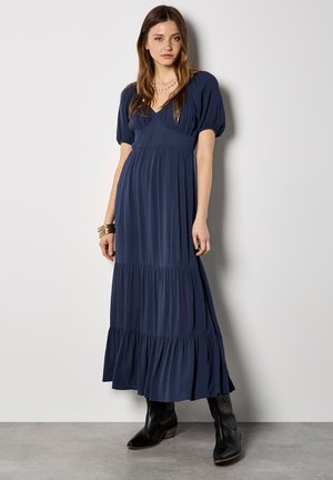 CRINKLE TIERED - Maxikleid - navy