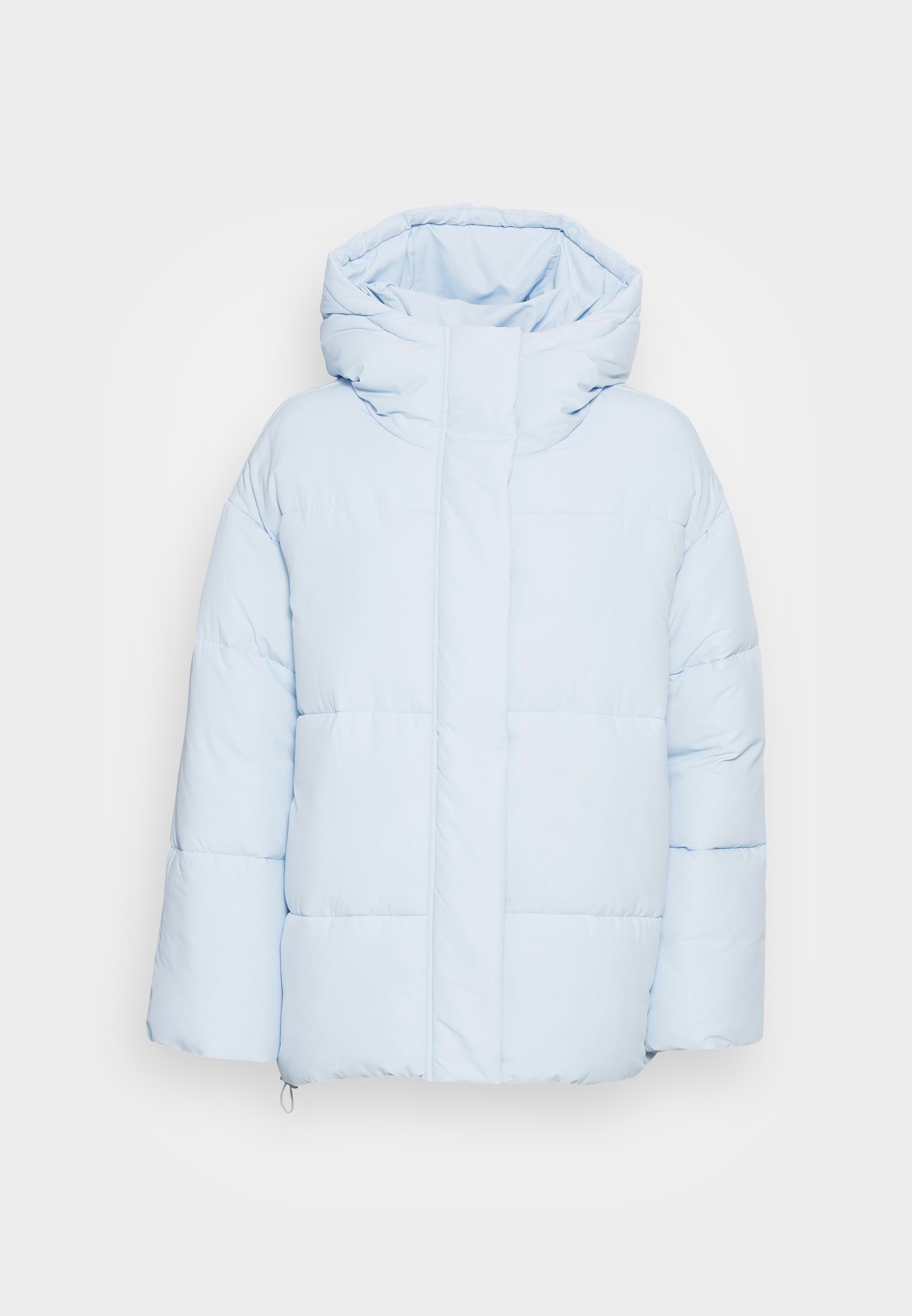 bright blue winter coat