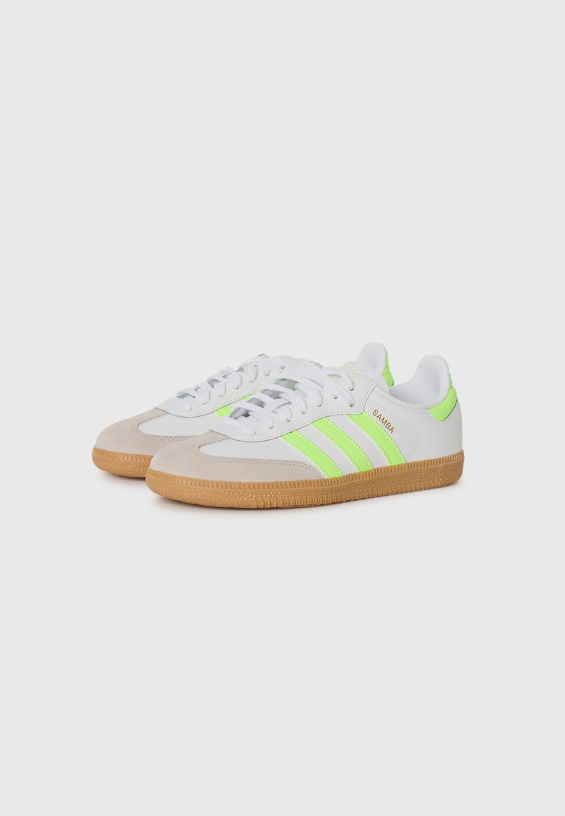 adidas gazelle silver green womens Adidas Womens Samba OG W Shock Yellow Indigo Cream White JI2594  Sneaker  Junkies