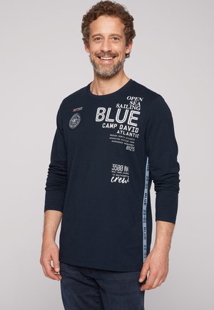 Camp David, CAMP DAVID LANGARMSHIRT MIT PRINTS UND PATCHES - Long sleeved top - dunkelblau