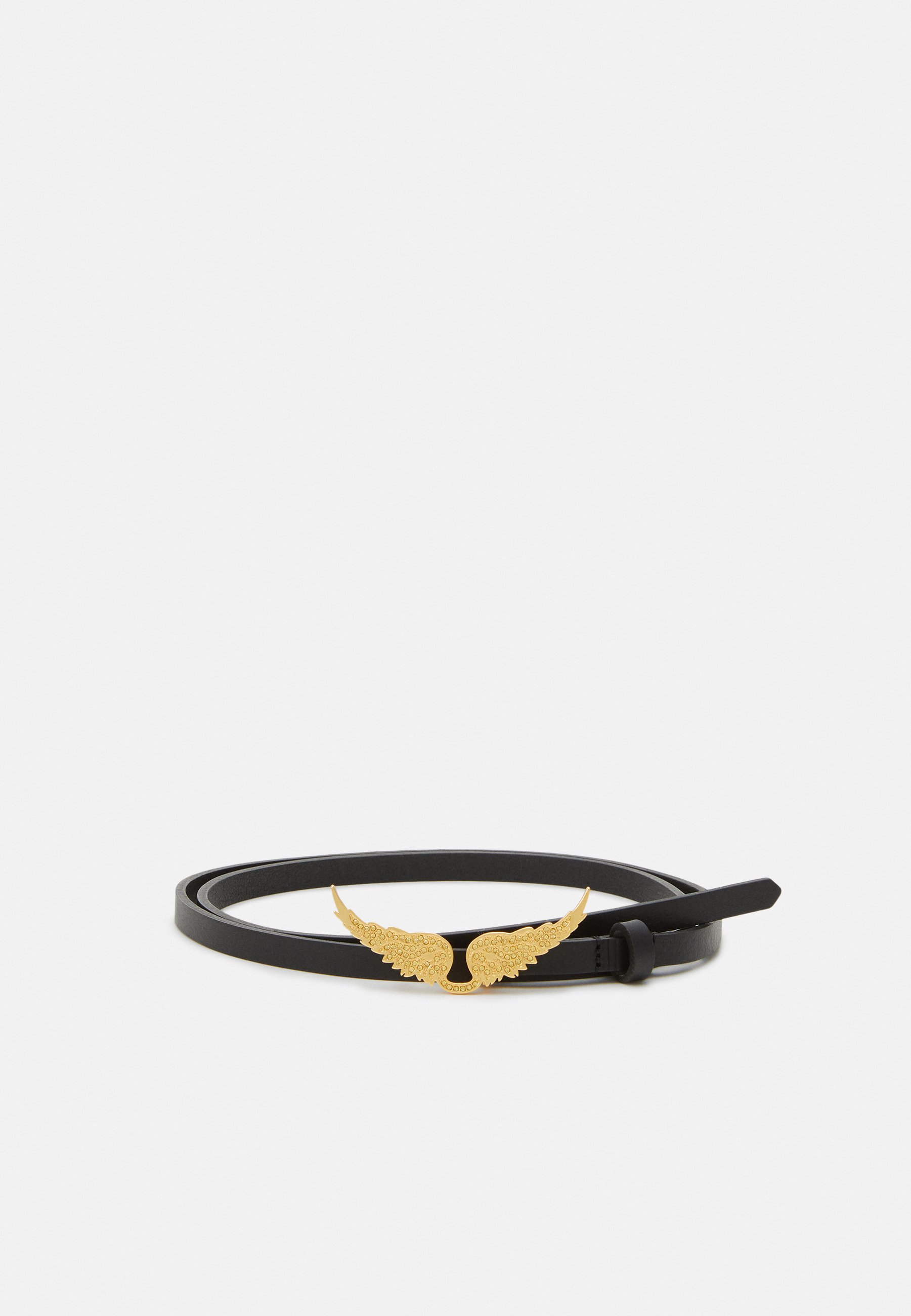 NEW Zadig & Voltaire Black Belt with Gold Logo La Cecilia Belt belt black women | Zadig&Voltaire  main image 2