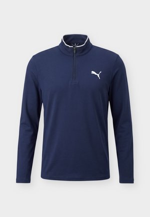 Puma Golf, TECH ZIP TOUR - Top s dlhým rukávom - deep navy