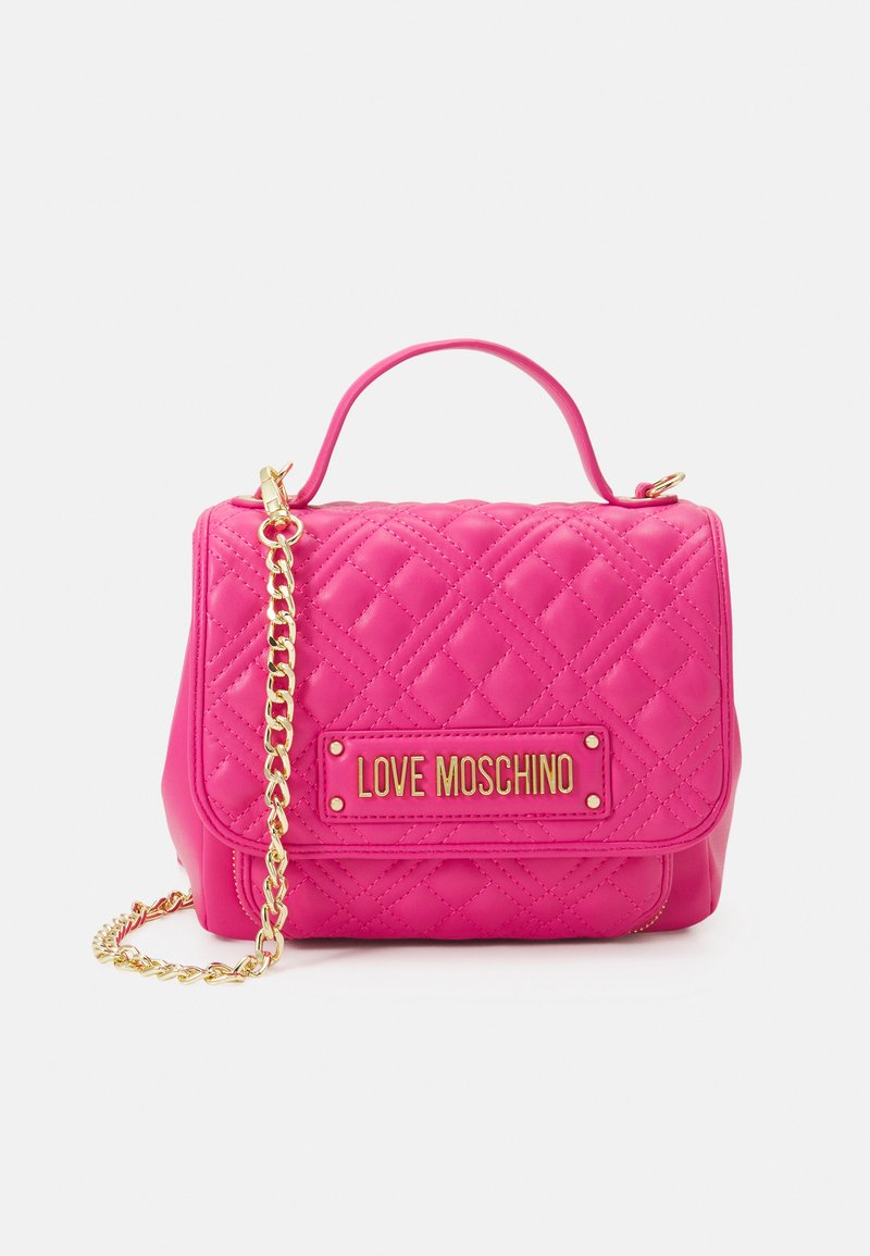 Love Moschino QUILTED BAG TOP HANDLE Handtas fuxia/donkerroze