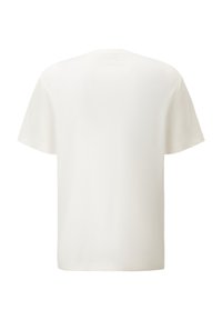 Kortærmet t-shirt i en ensfarvet off-white farve. Lavet af blødt stof med en afslappet pasform og en klassisk rund halsudskæring. Ingen mønstre eller accenter.