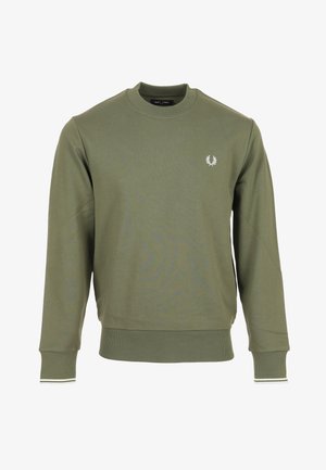 Fred Perry, CREW NECK SWEATSHIRT - Sweater - laurel wreath green ecru dusky blue