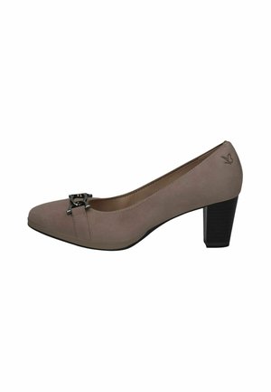 Klasické lodičky na opätku - mud suede