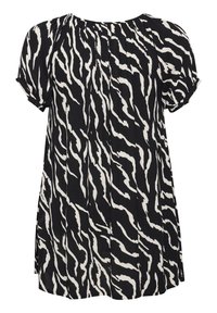 Kaffe Curve Tunique - black   antique zebra print