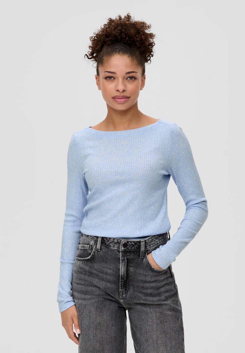 QS Langarmshirt - himmelblau