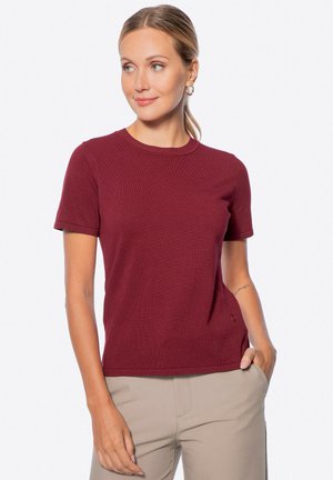 KURZARM - T-Shirt basic - bordeaux