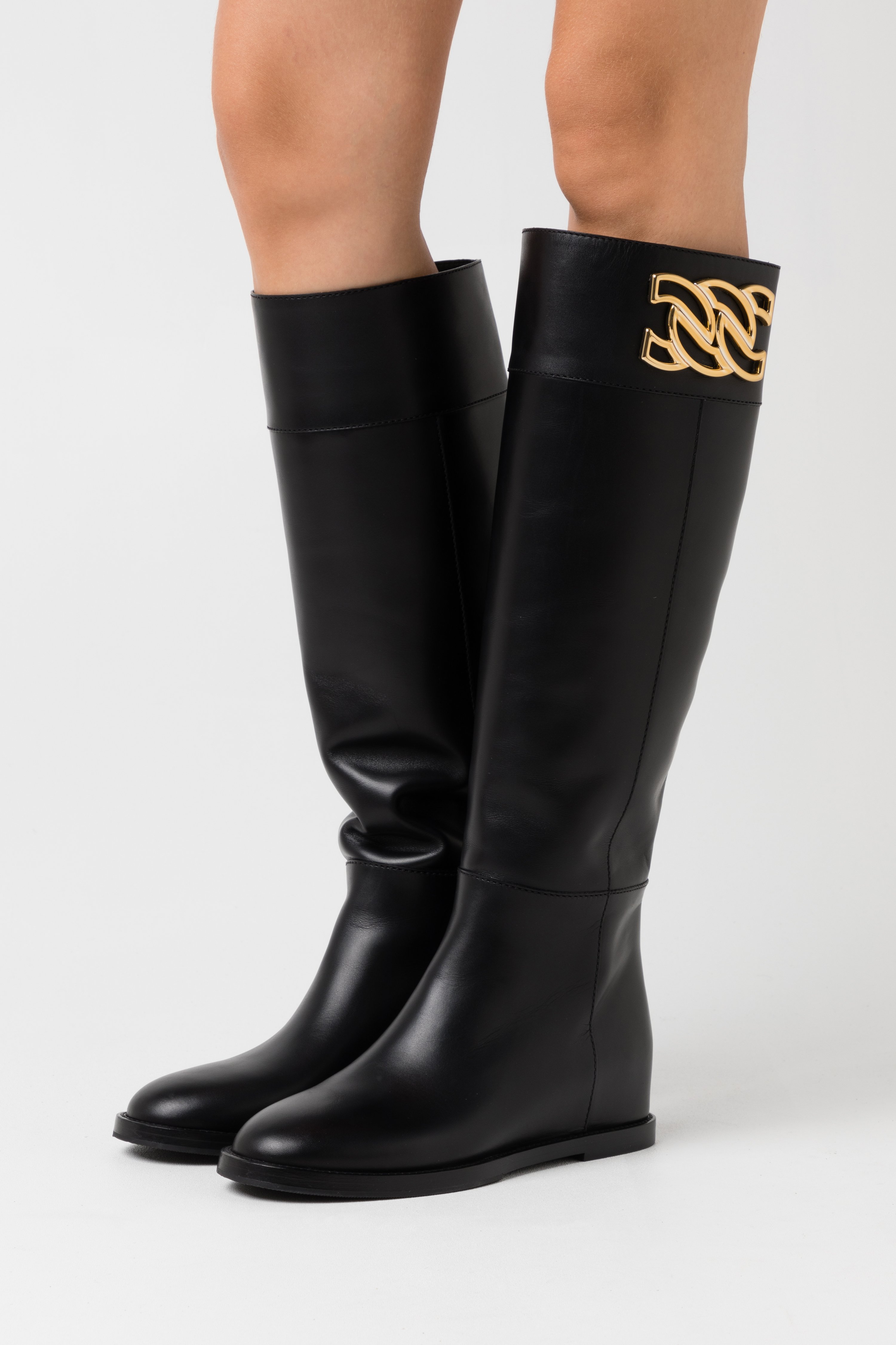 Casadei Laarzen met sleehak - nero/zwart - Zalando.nl