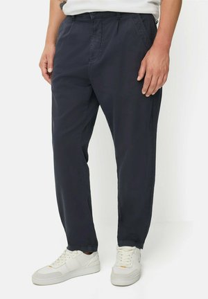 camel active, RELAXED FIT MIT 2-WEGE STRETCH - Stoffhose - dark navy