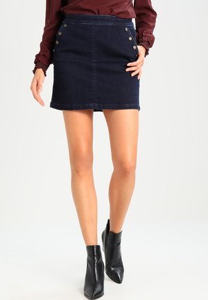 Jupe trapèze - blue denim