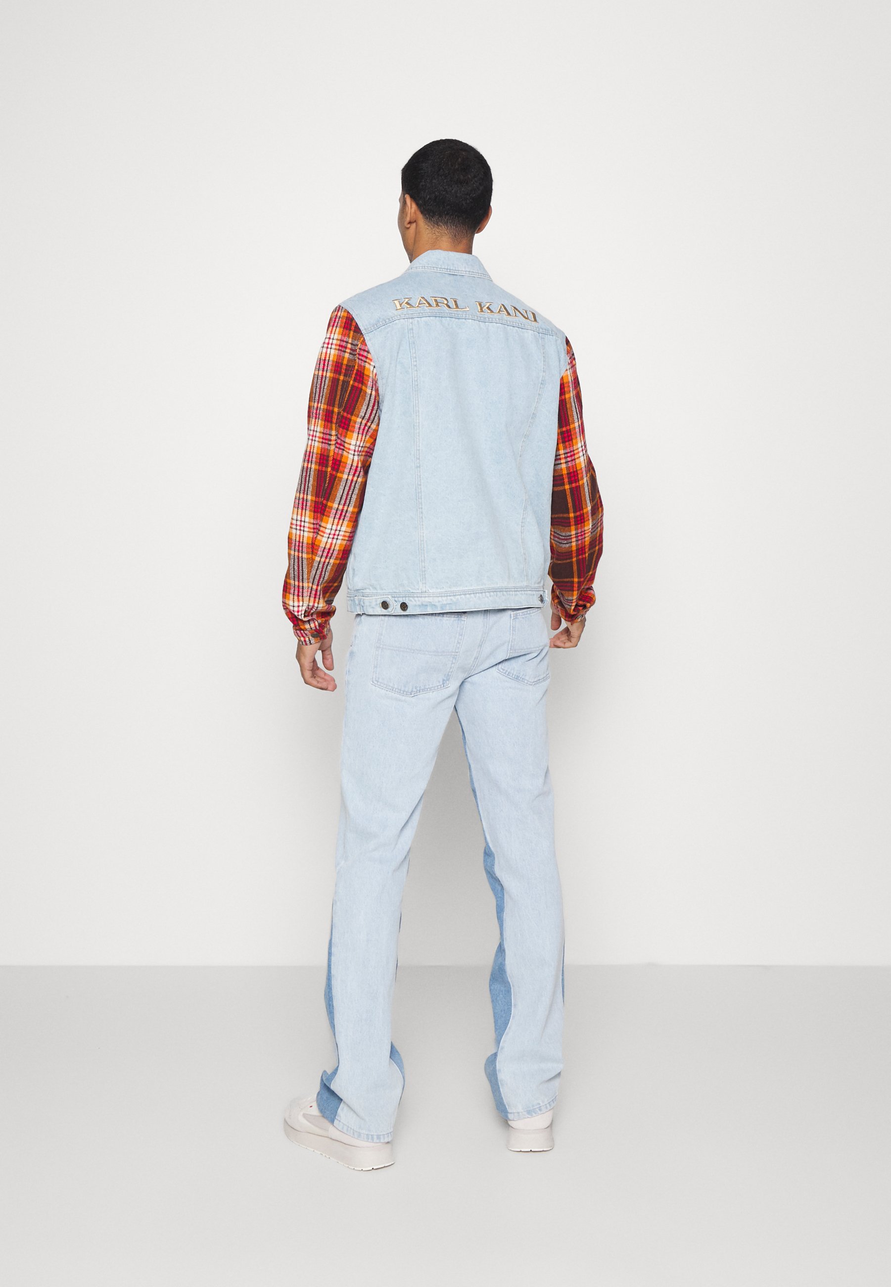 Karl Kani RETRO PATCH JACKET UNISEX - Giacca di jeans - light blue/celeste  - Zalando.it