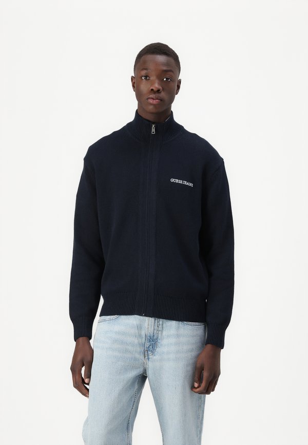 ZIPPED - Cardigan - daring ocean