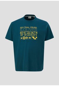 s.Oliver T-Shirt print - petrol